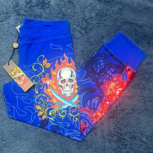 Ed Hardy Vintage Sweatpants Jogger Rare Vintage NWT Medium - Picture 1 of 9